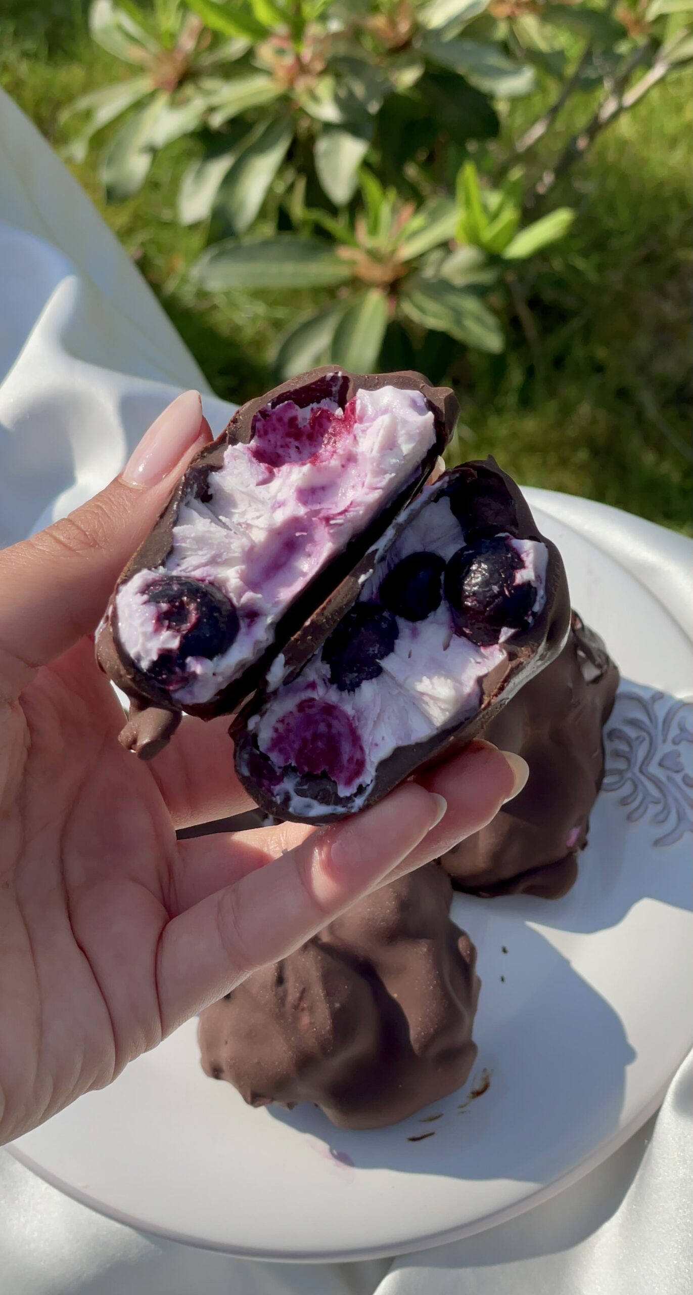 Blueberry yoghurt clusters