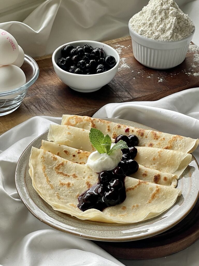 Blueberry Crêpes