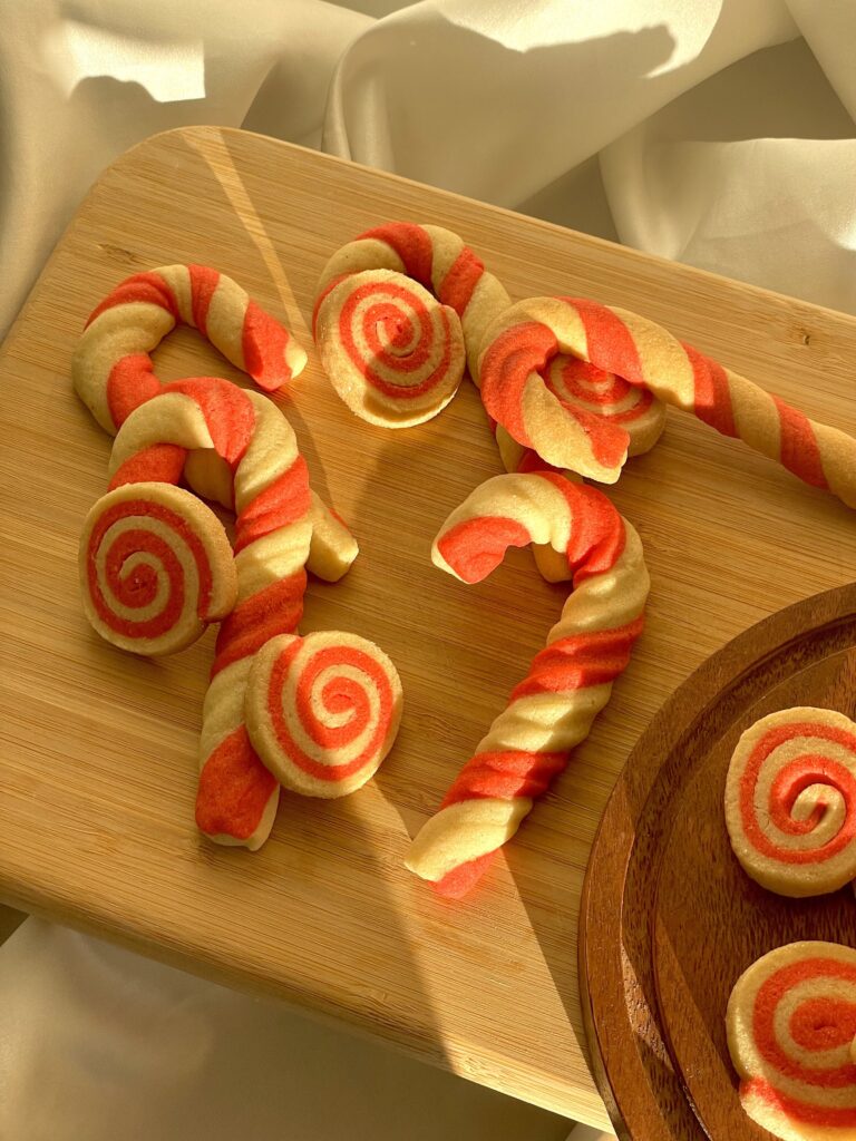 Candy cane cookies