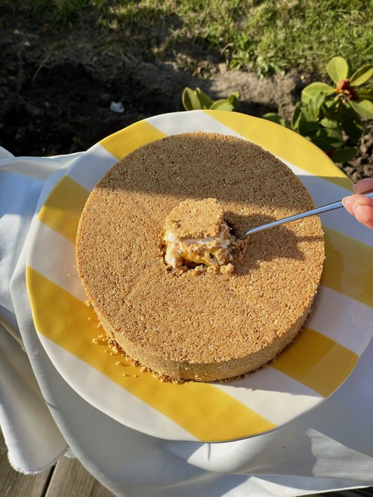 No-Bake Upsidedown Cheesecake (summer version)