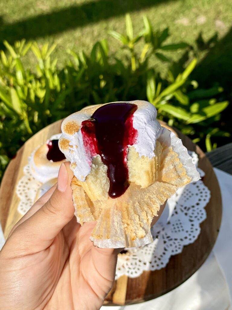 Blueberry Meringue Cupcakes