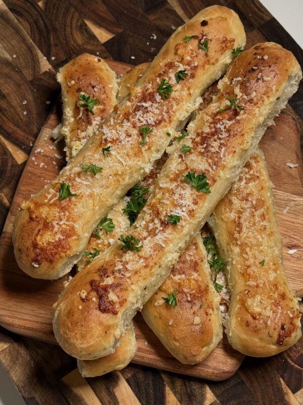 GARLIC PARMESAN BREAD STICKS