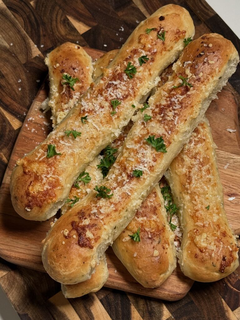 GARLIC PARMESAN BREAD STICKS